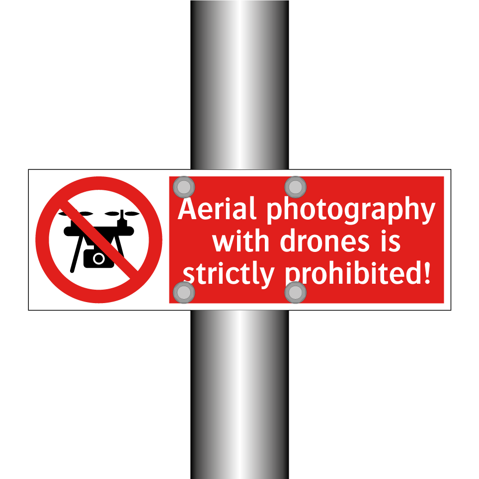 Aerial photography with drones is strictly prohibited!