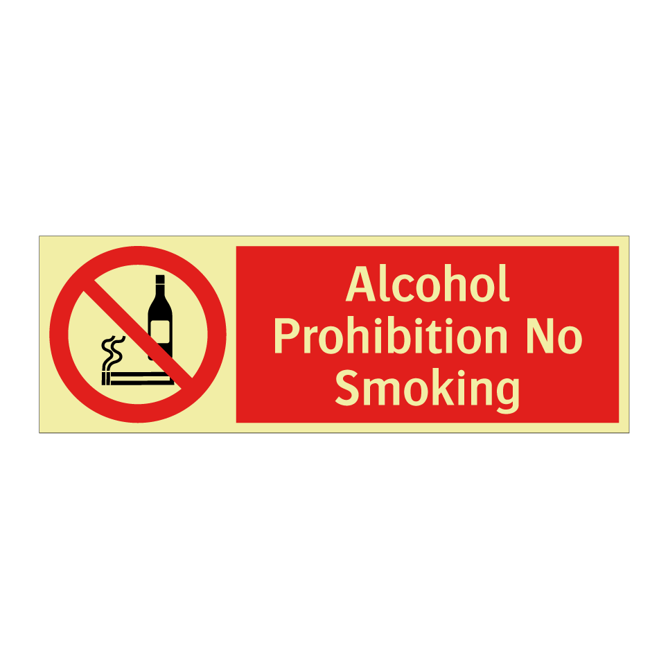 Alcohol Prohibition No Smoking