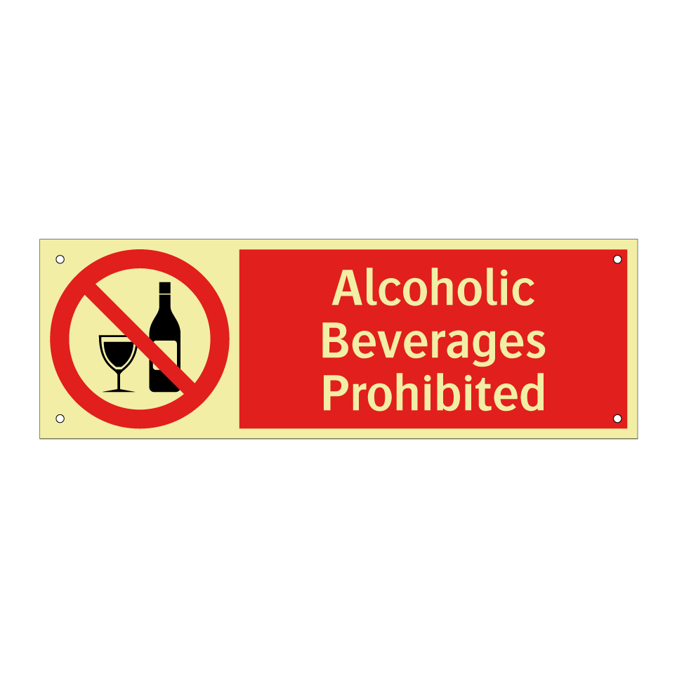 Alcoholic Beverages Prohibited