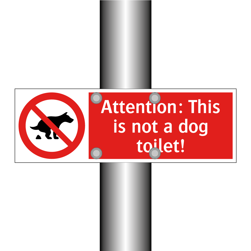 Attention: This is not a dog toilet!