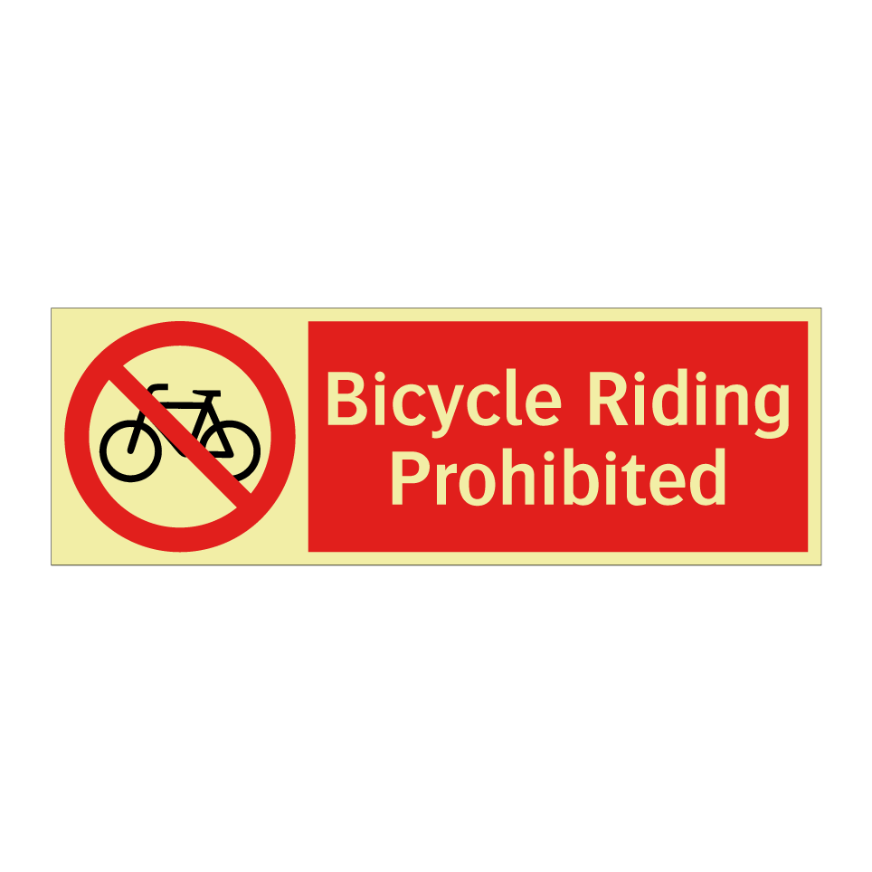 Bicycle Riding Prohibited