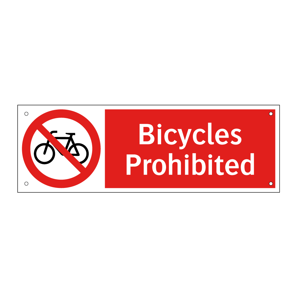 Bicycles Prohibited