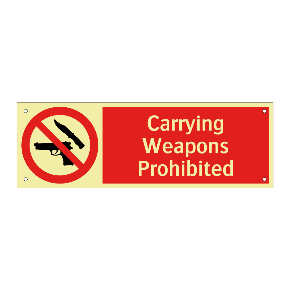 Carrying Weapons Prohibited
