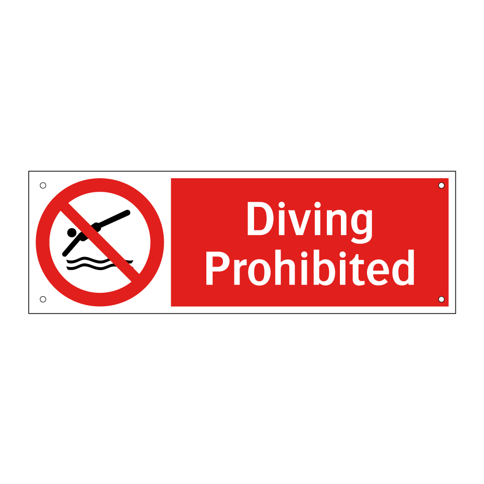 Diving Prohibited