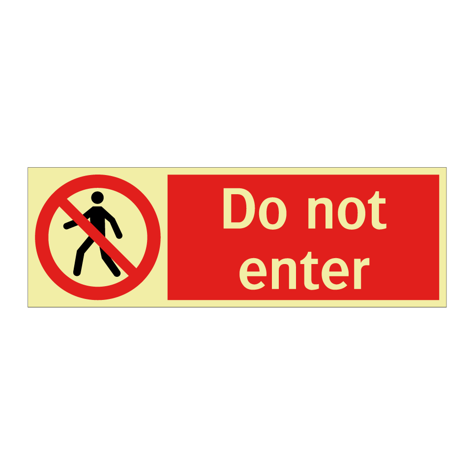 Do not enter