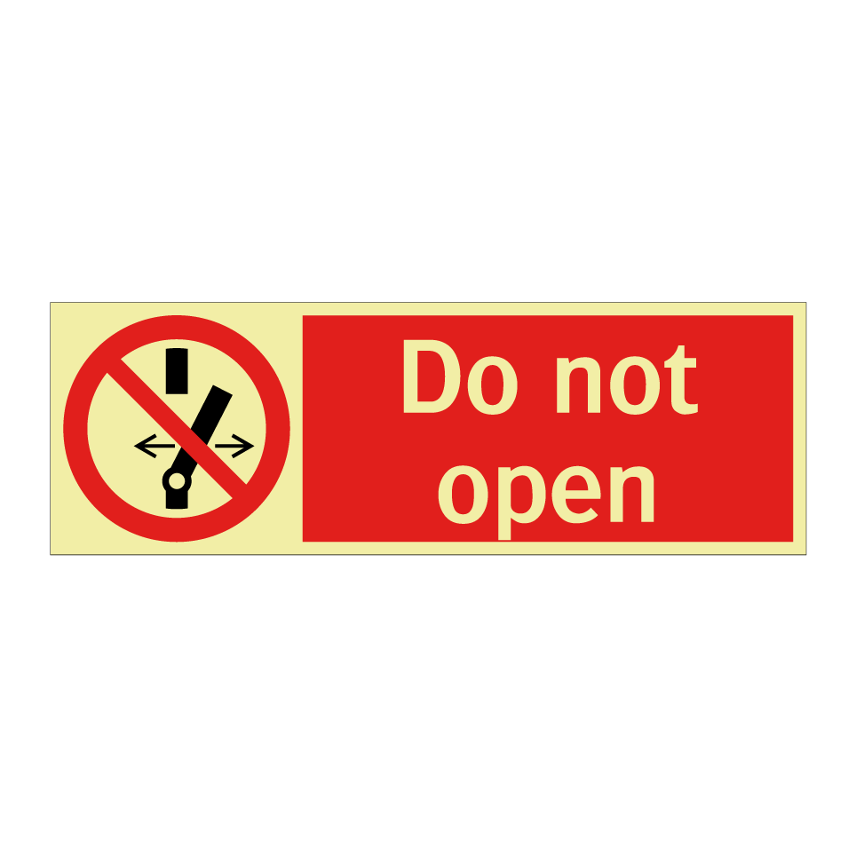 Do not open
