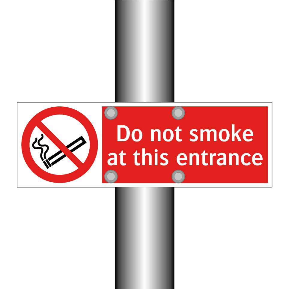 Do not smoke at this entrance