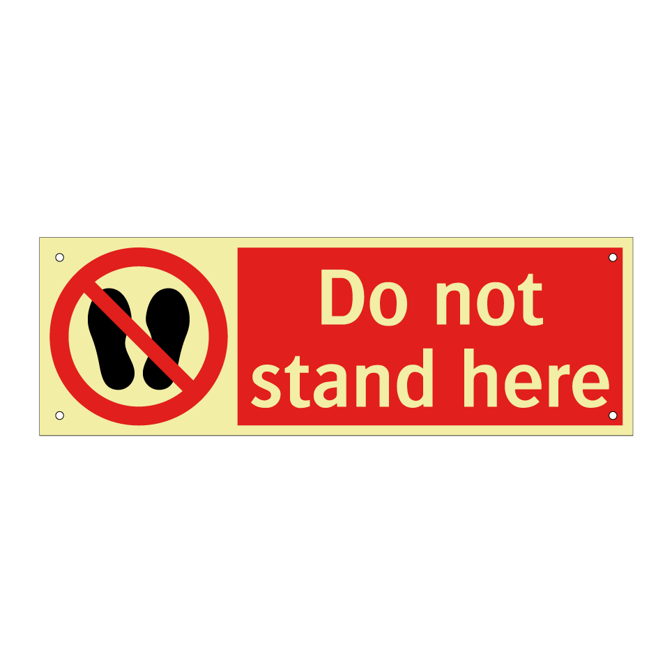 Do not stand here