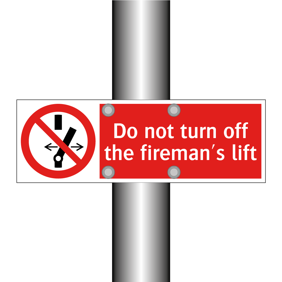 Do not turn off the fireman's lift