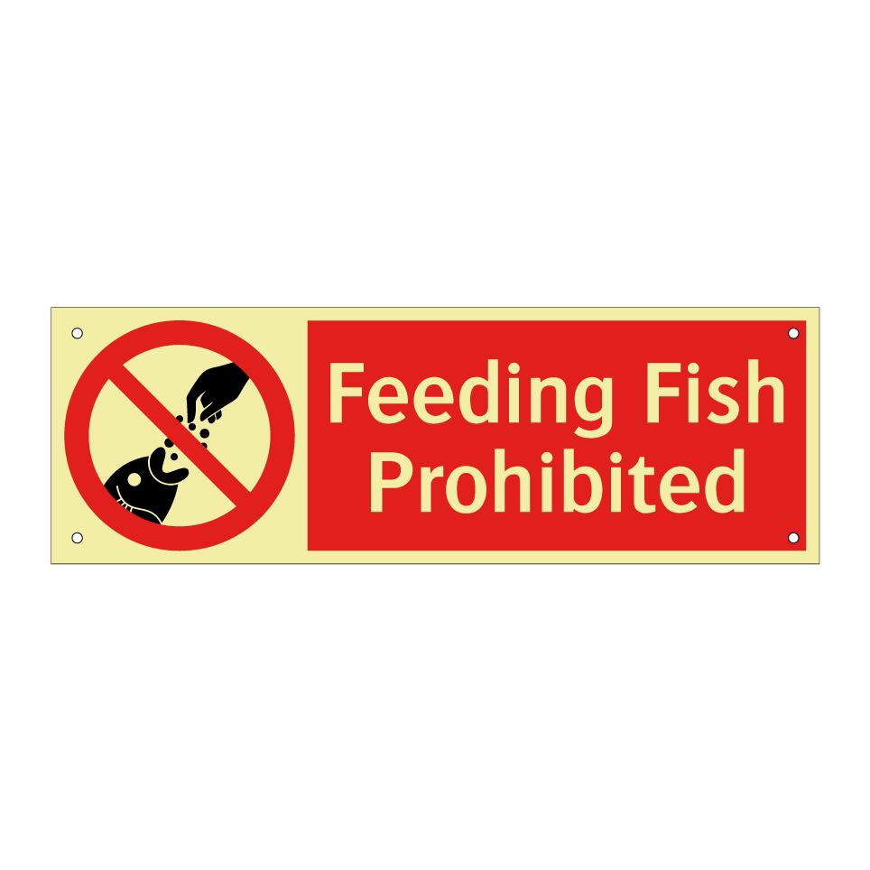 Feeding Fish Prohibited