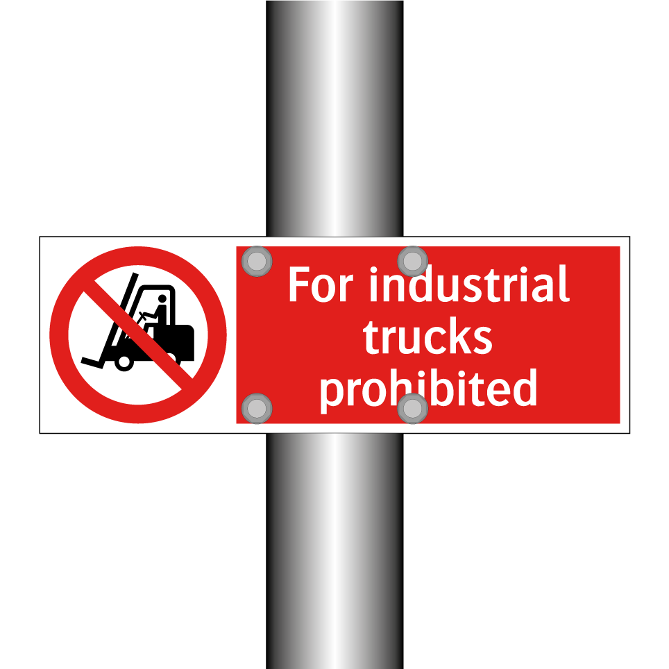 For industrial trucks prohibited