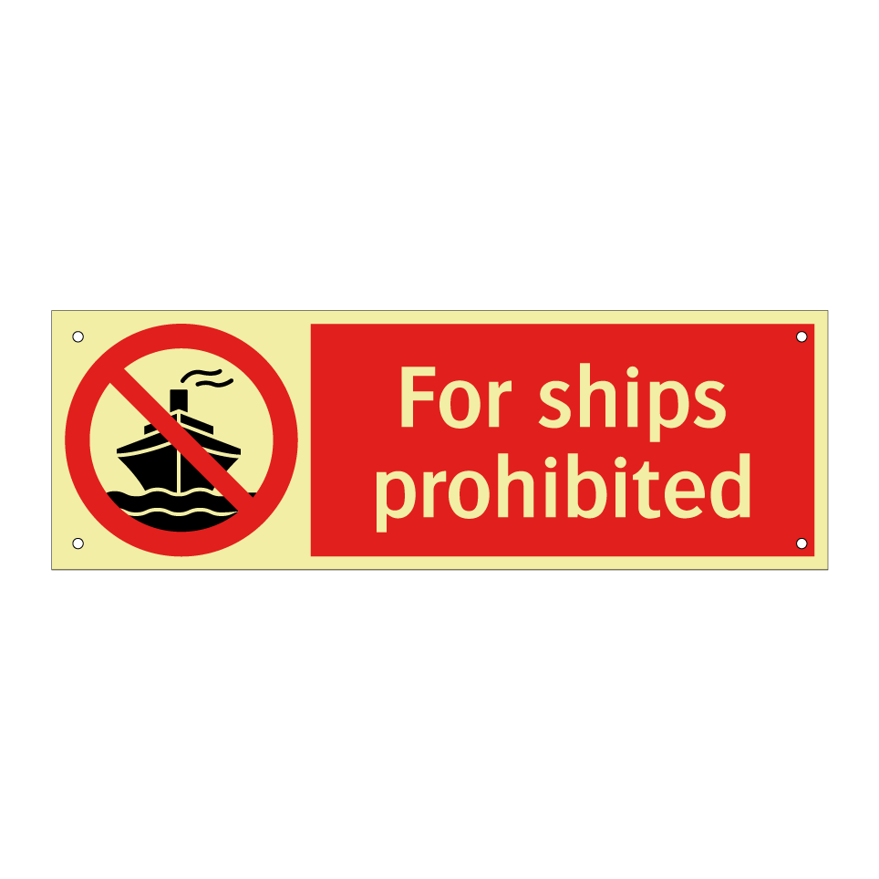 For ships prohibited
