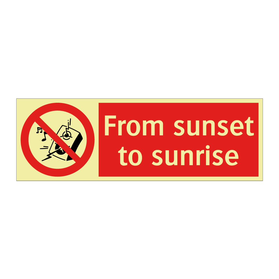 From sunset to sunrise