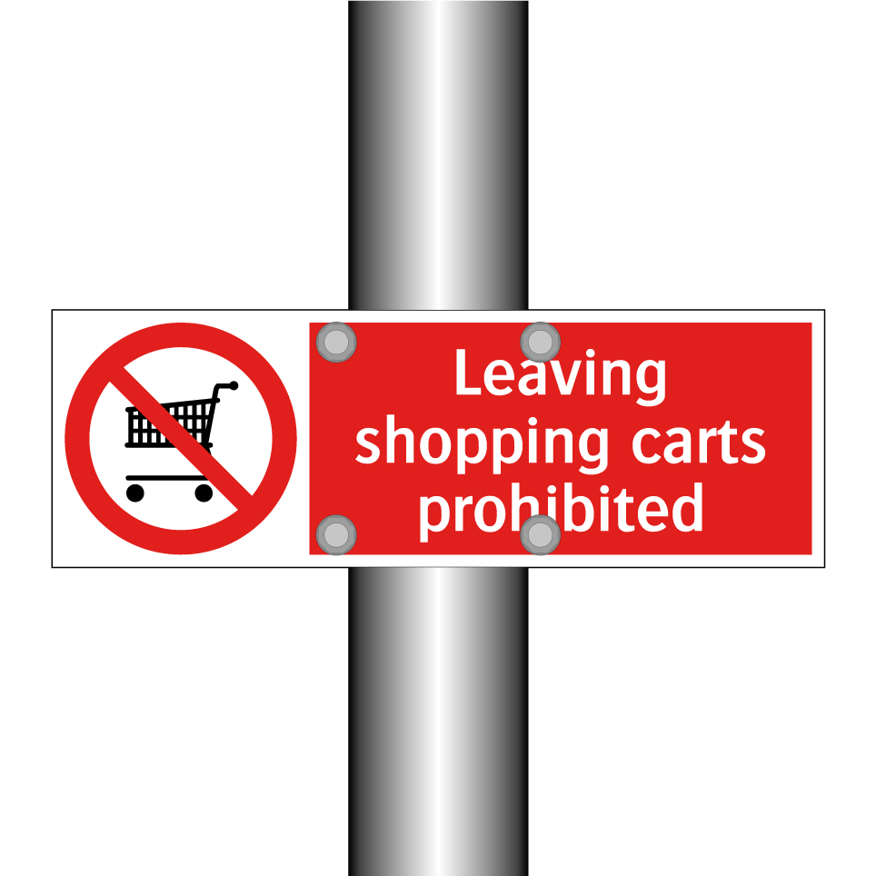 Leaving shopping carts prohibited