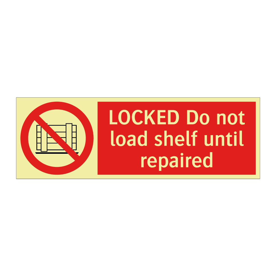 LOCKED Do not load shelf until repaired