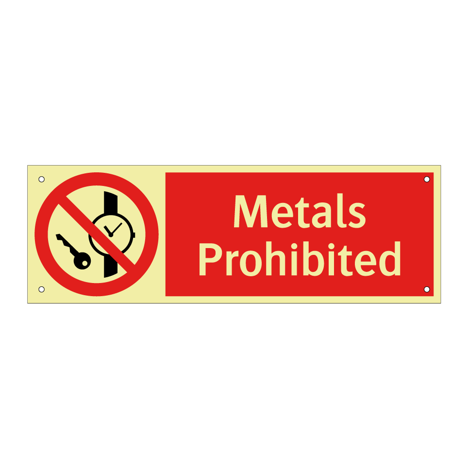 Metals Prohibited