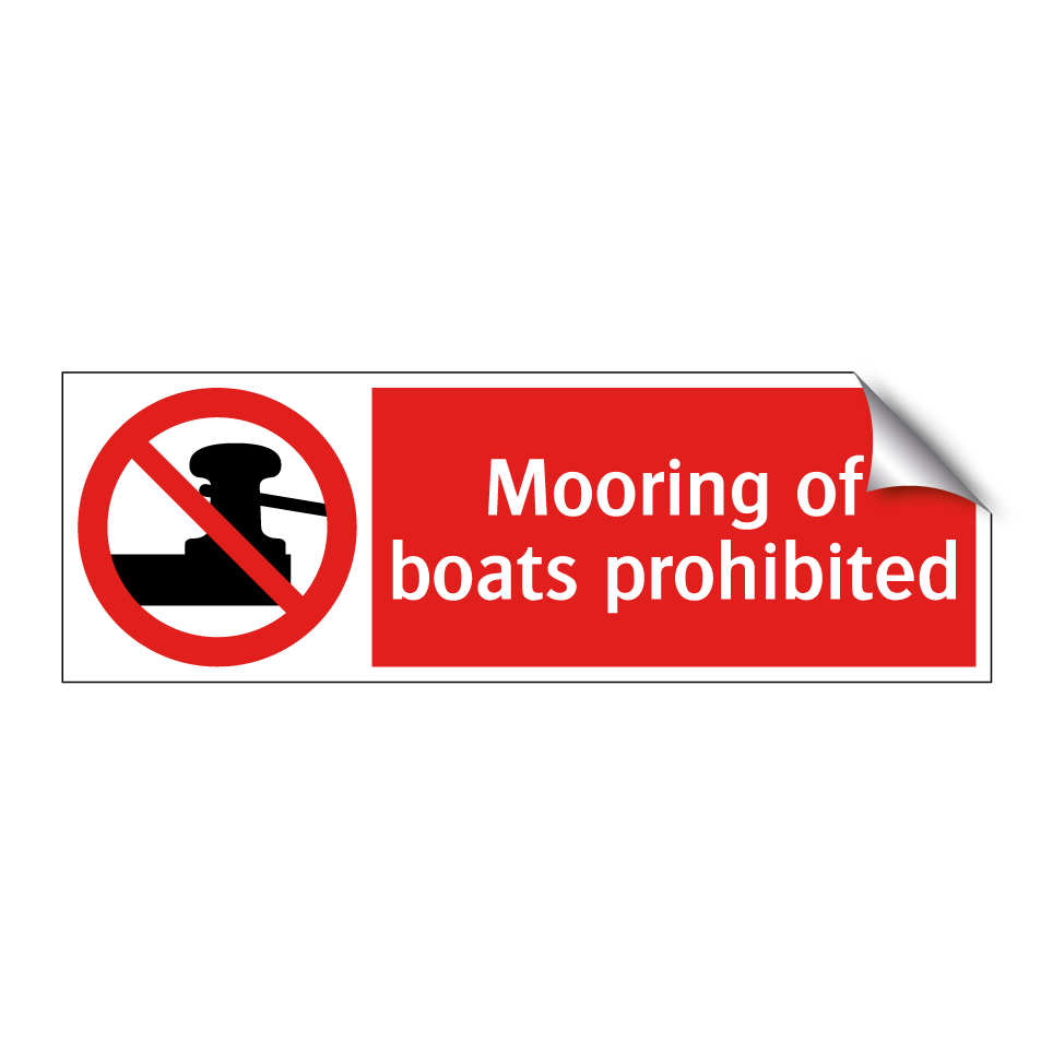 Mooring of boats prohibited