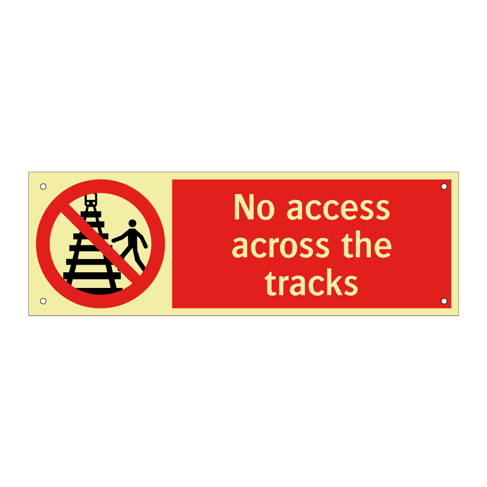 No access across the tracks