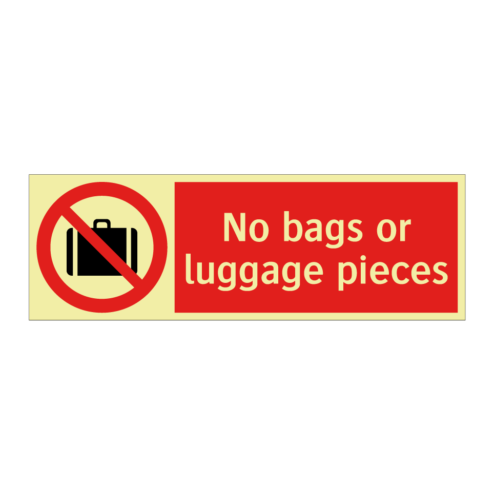 No bags or luggage pieces