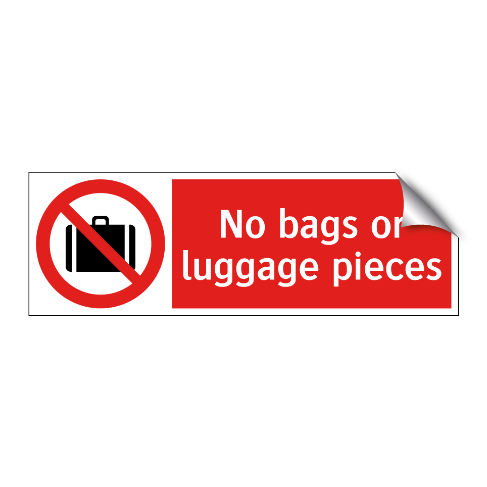 No bags or luggage pieces