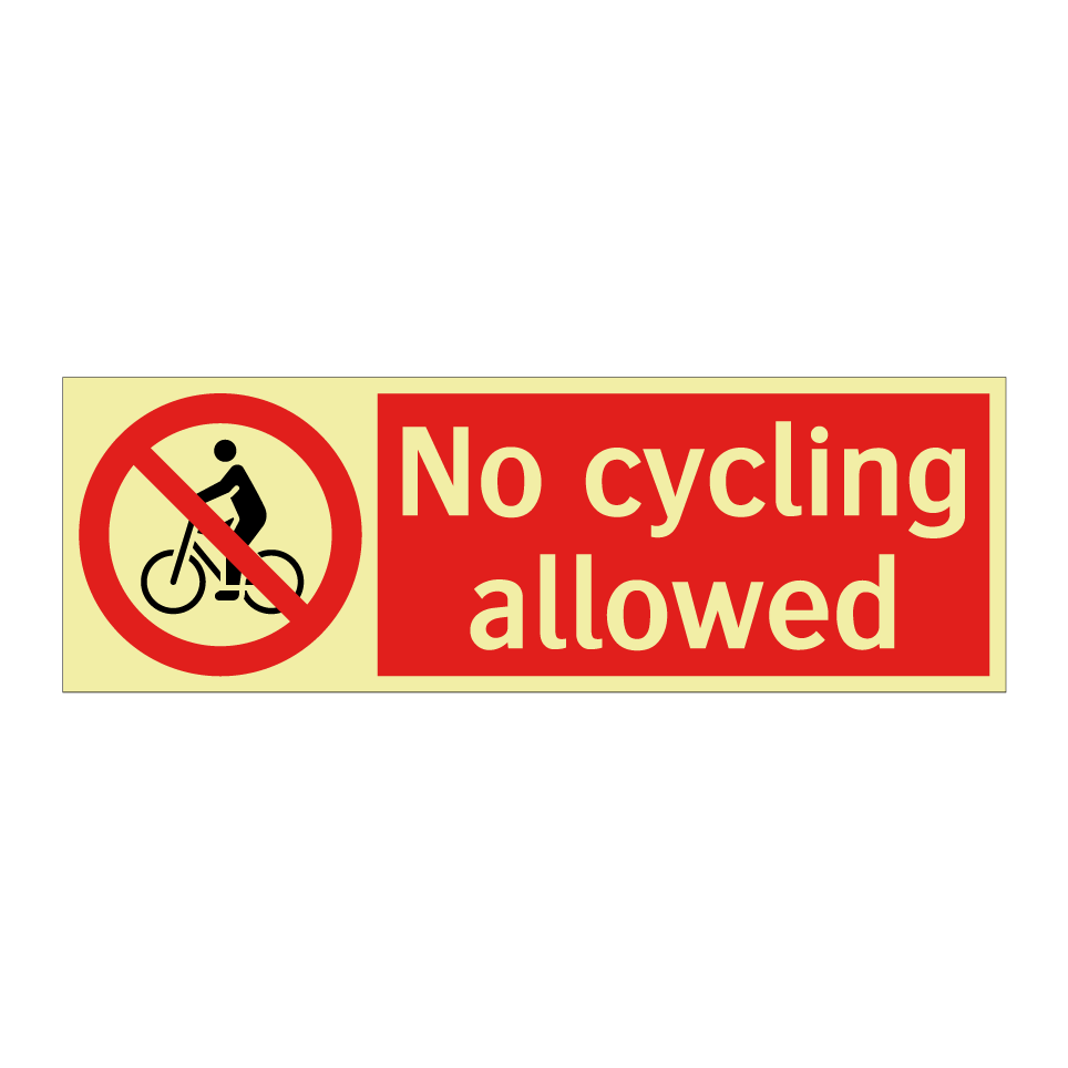 No cycling allowed
