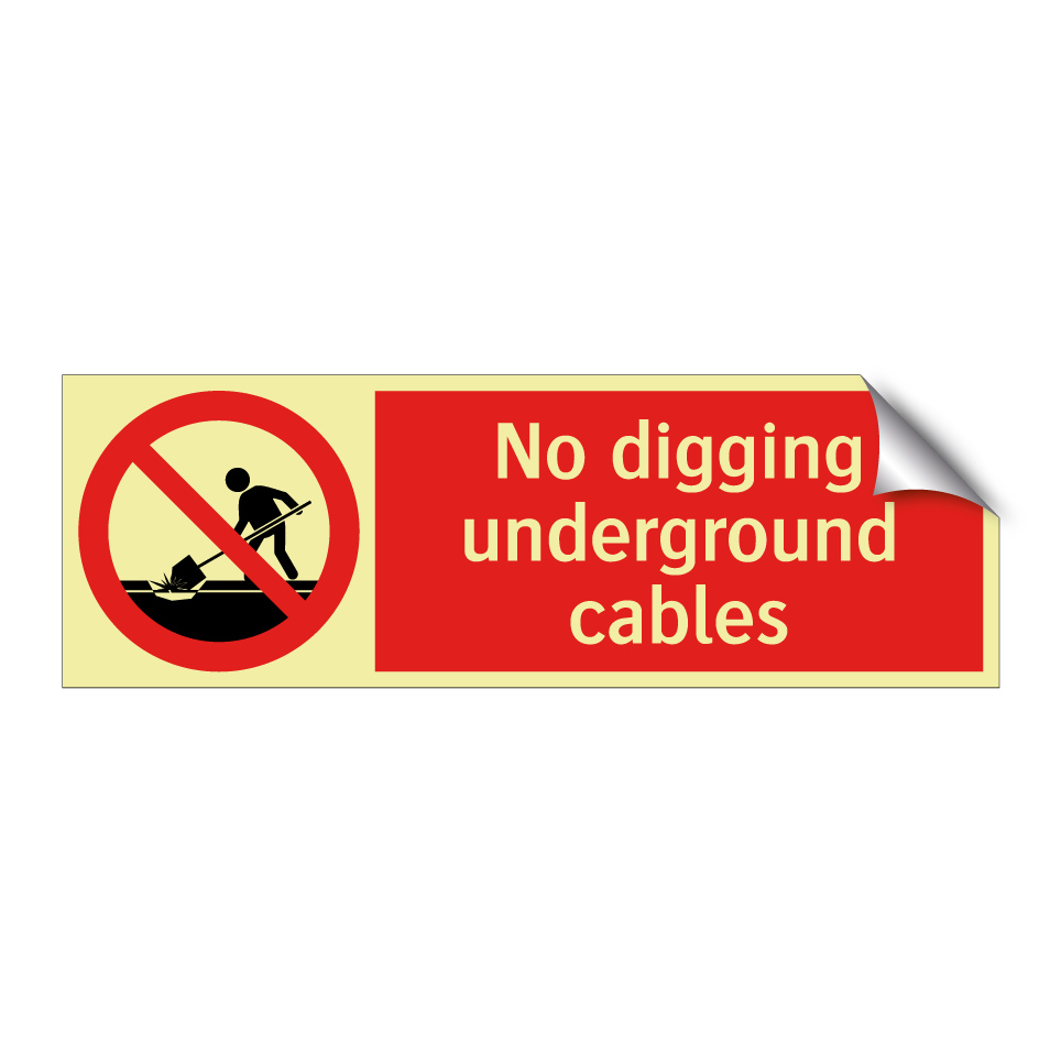 No digging underground cables