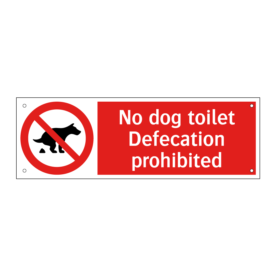 No dog toilet Defecation prohibited