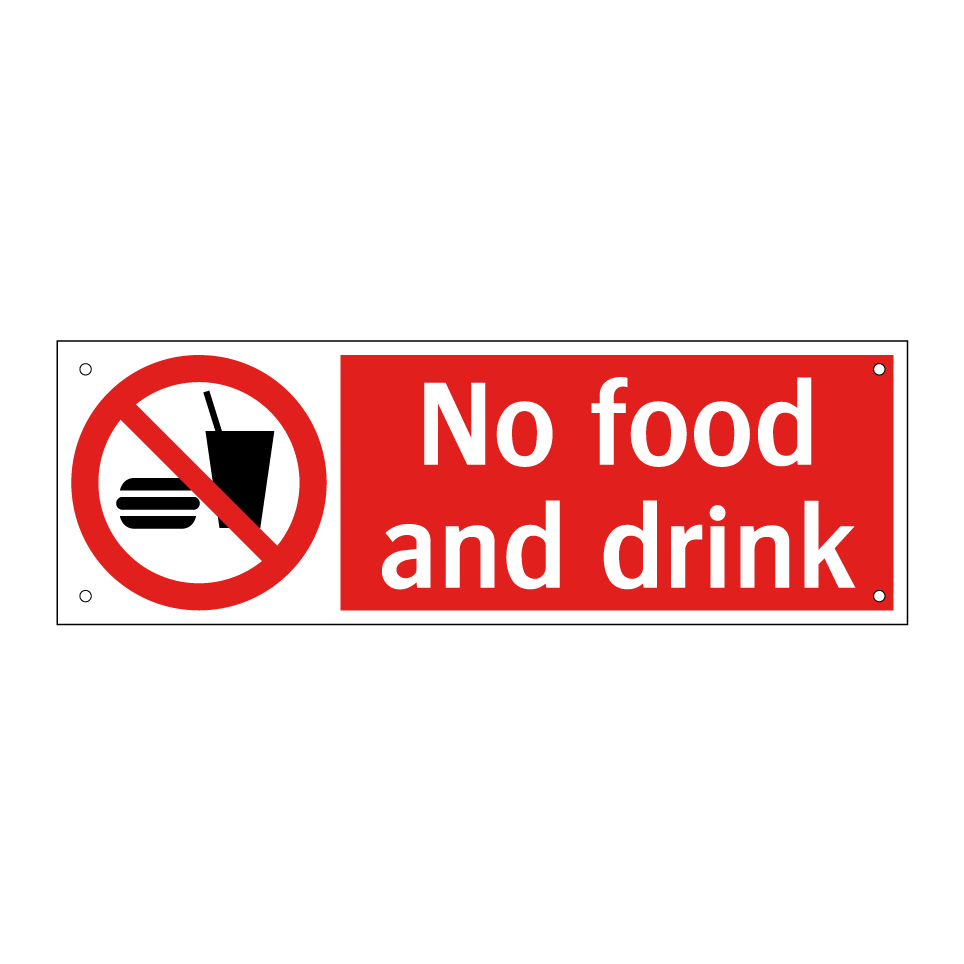 No food and drink