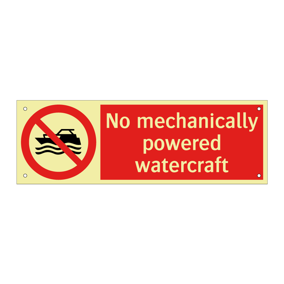 No mechanically powered watercraft