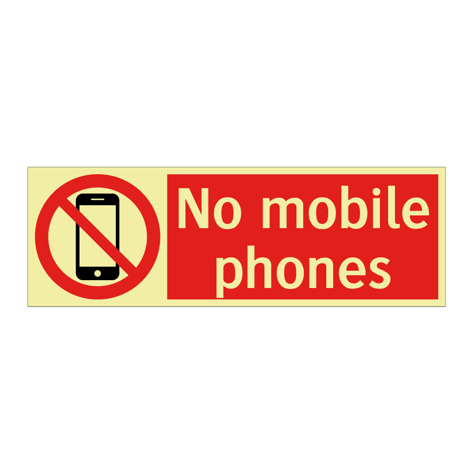 No mobile phones