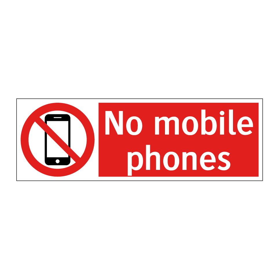 No mobile phones