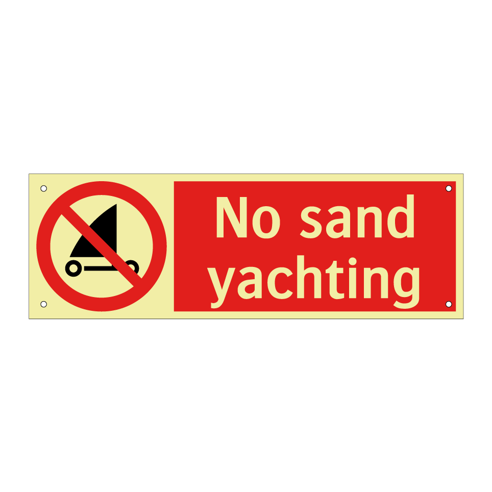 No sand yachting