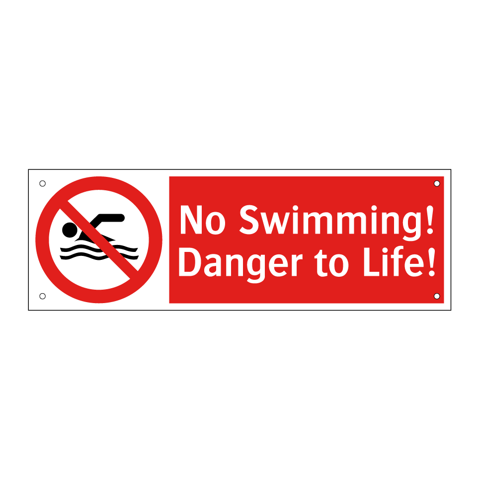 No Swimming! Danger to Life!