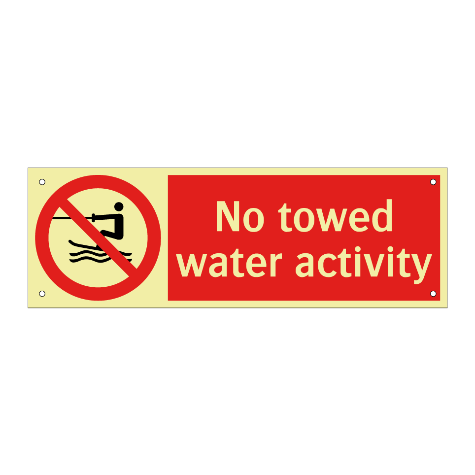 No towed water activity