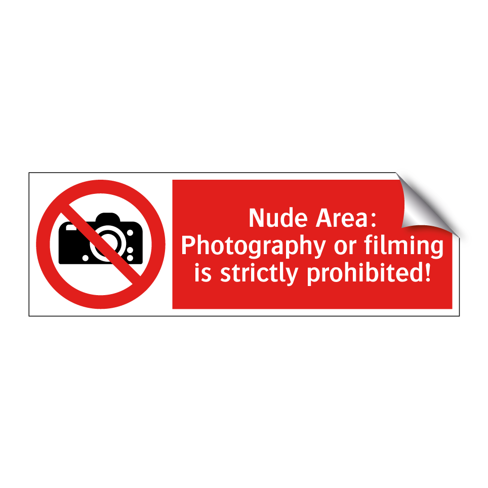 Nude Area: Photography or filming is strictly prohibited!