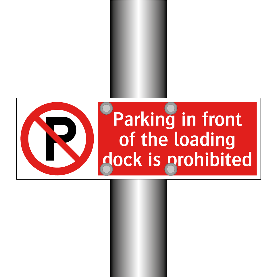 Parking in front of the loading dock is prohibited