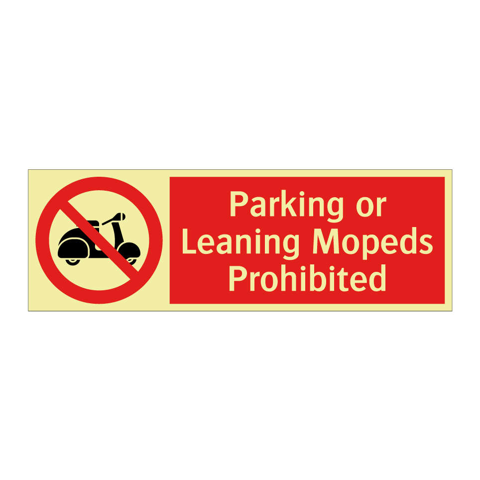 Parking or Leaning Mopeds Prohibited