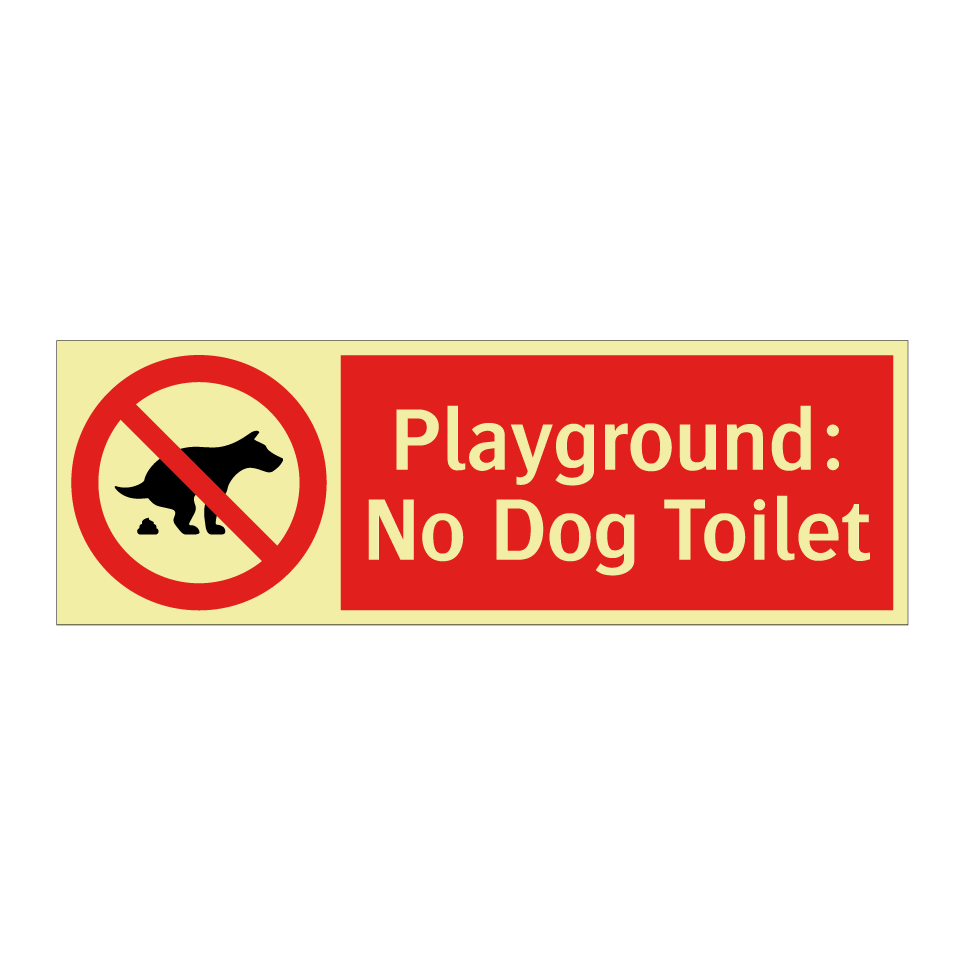 Playground: No Dog Toilet