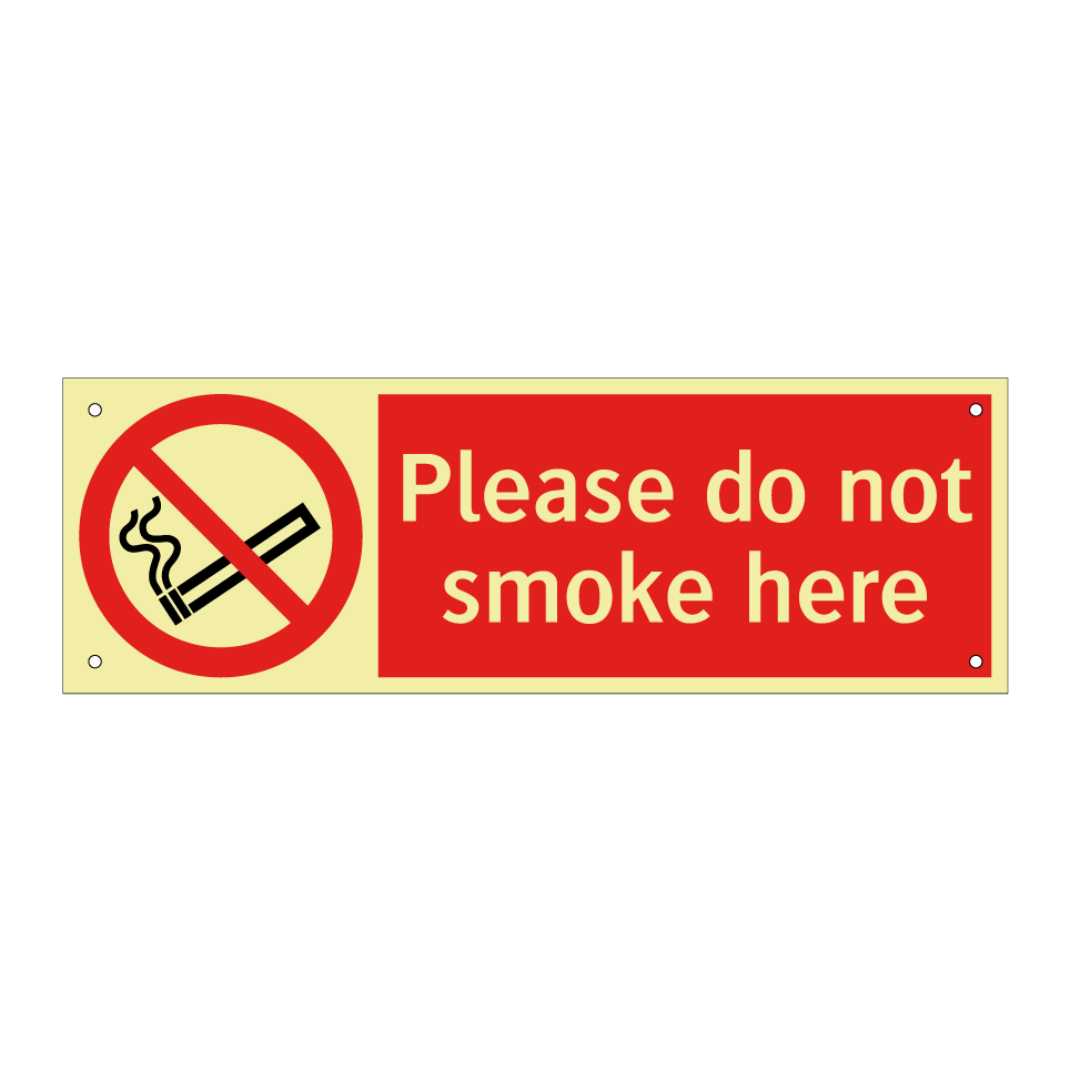 Please do not smoke here