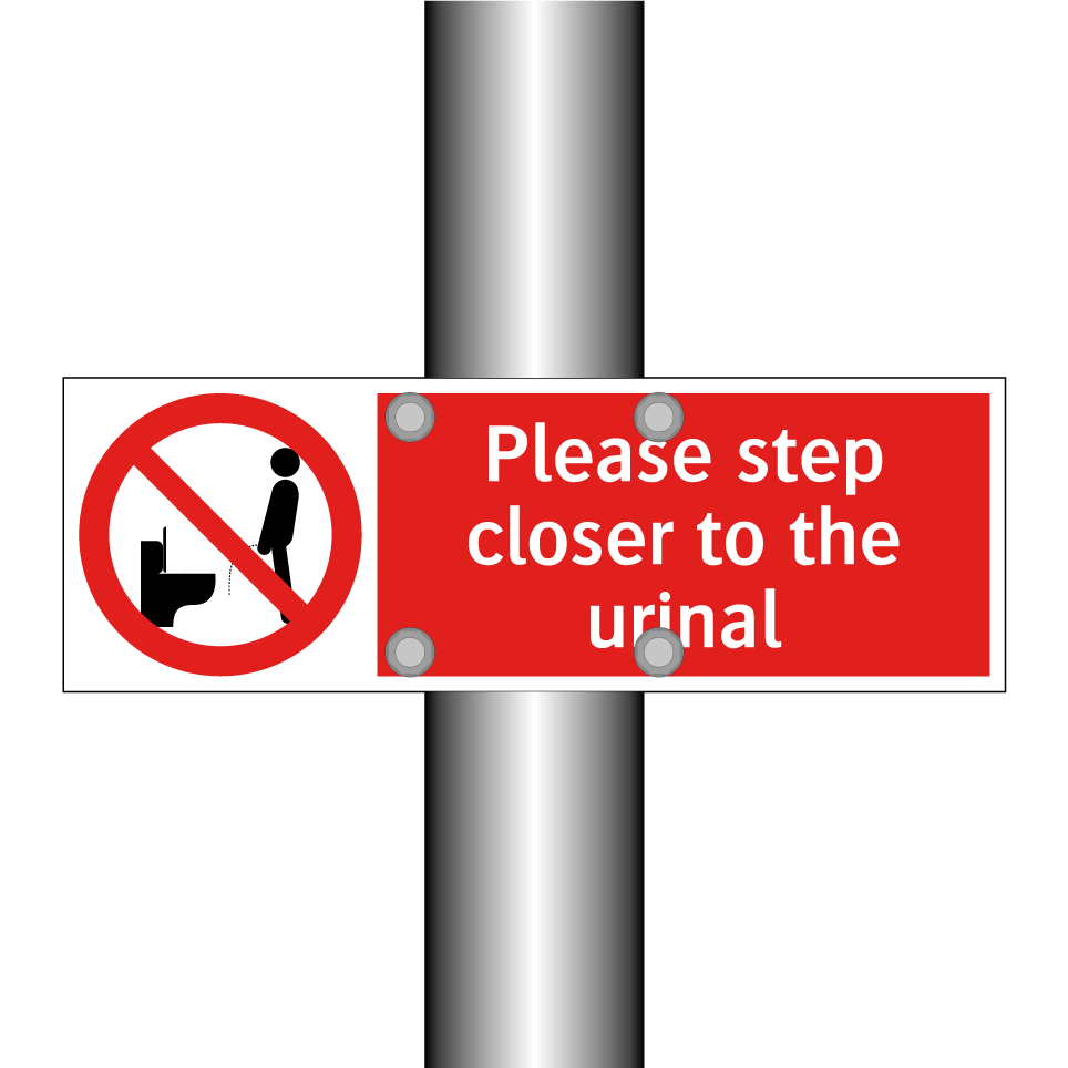 Please step closer to the urinal