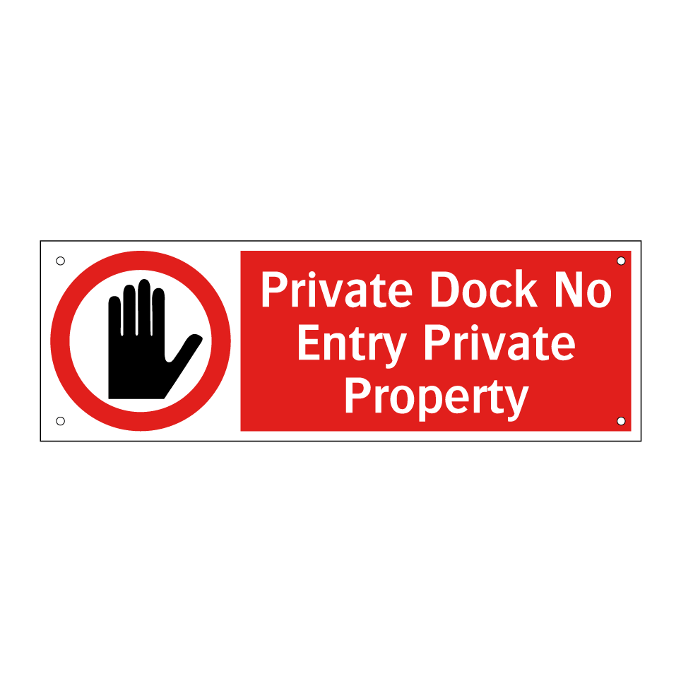 Private Dock No Entry Private Property