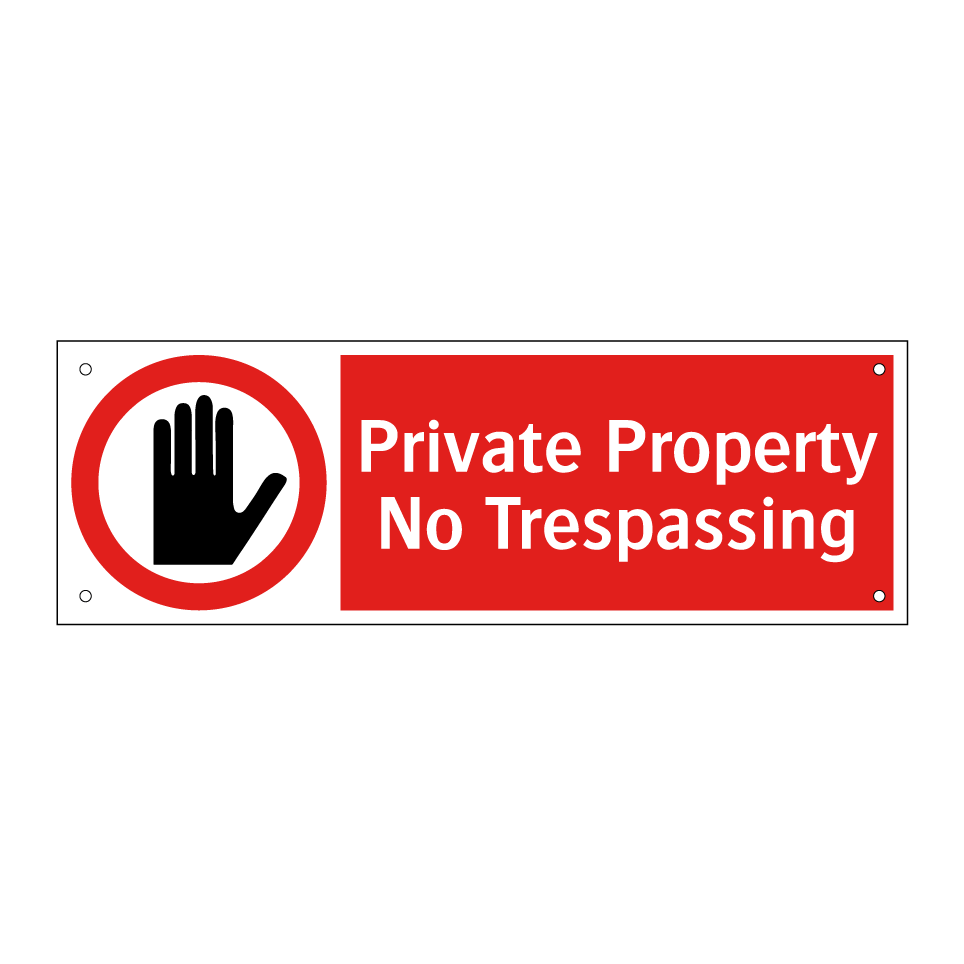 Private Property No Trespassing