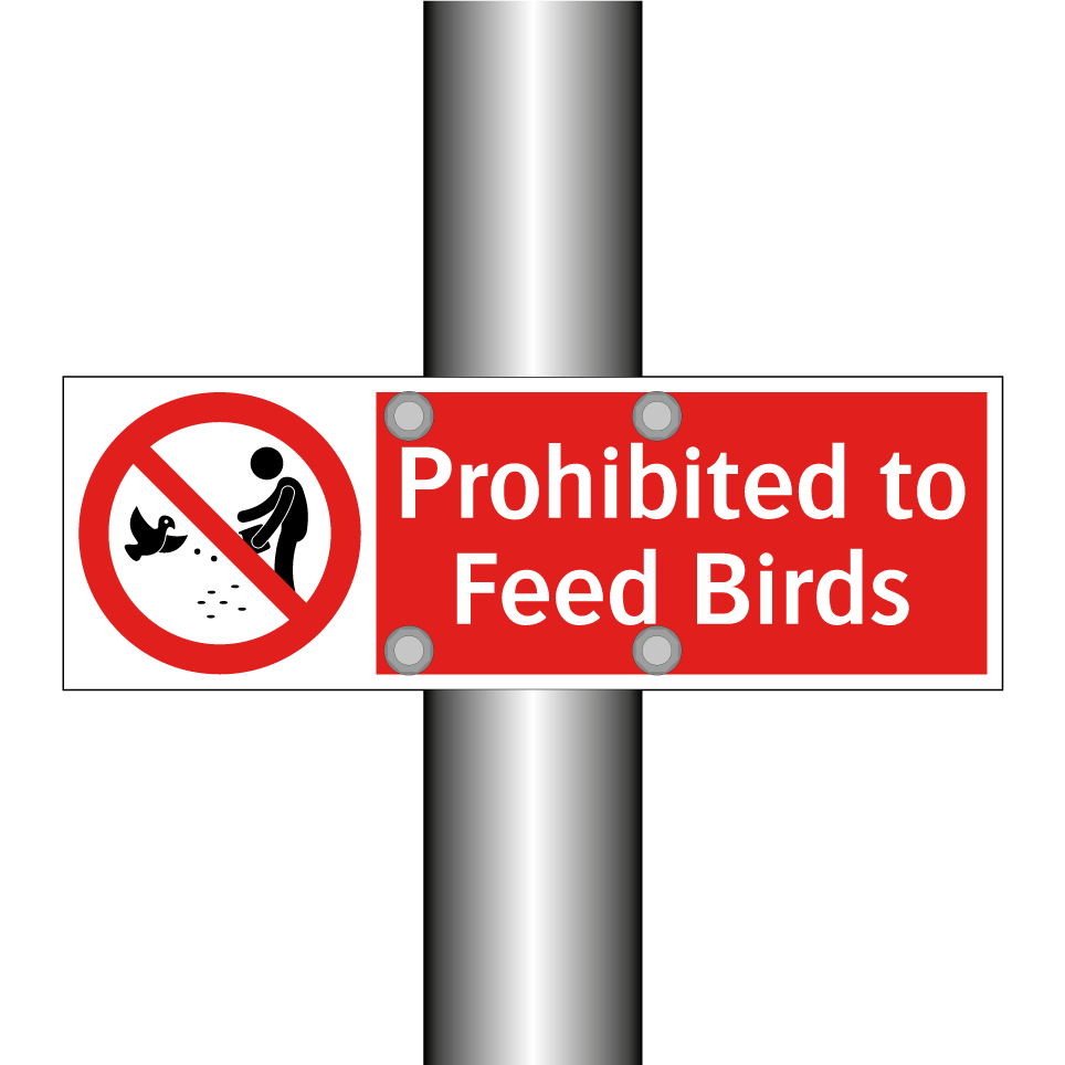 Prohibited to Feed Birds