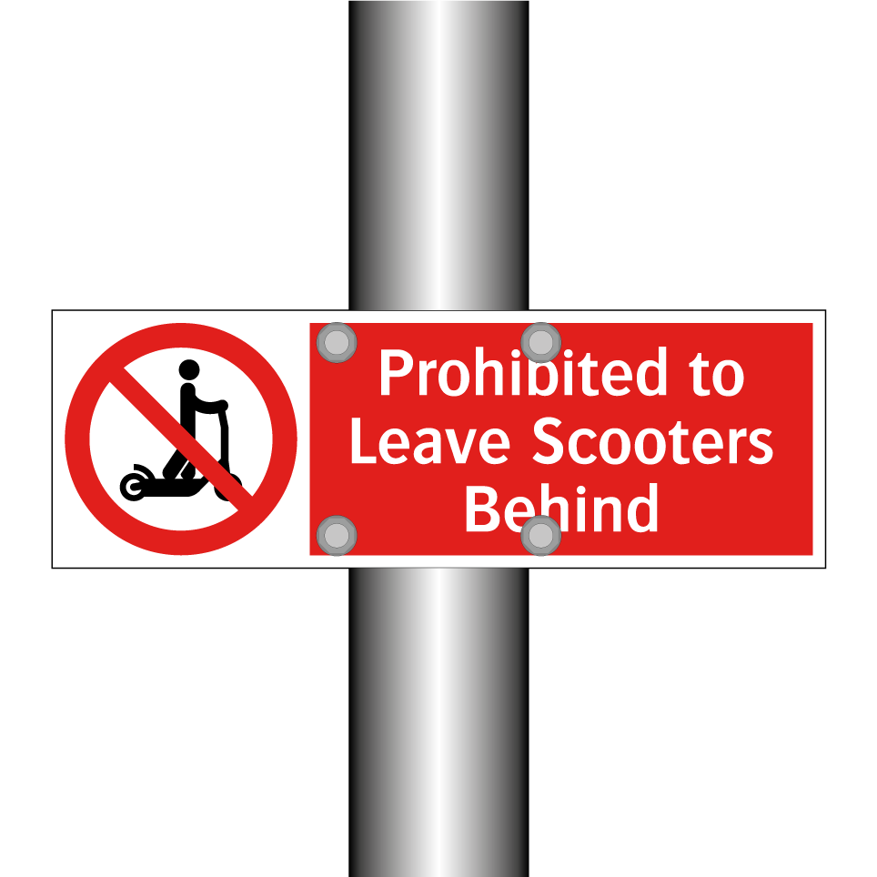 Prohibited to Leave Scooters Behind
