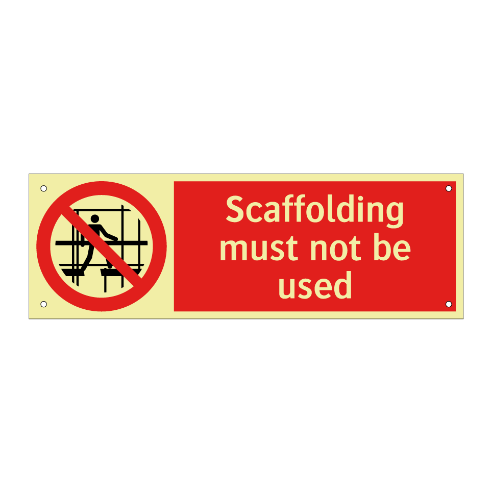 Scaffolding must not be used