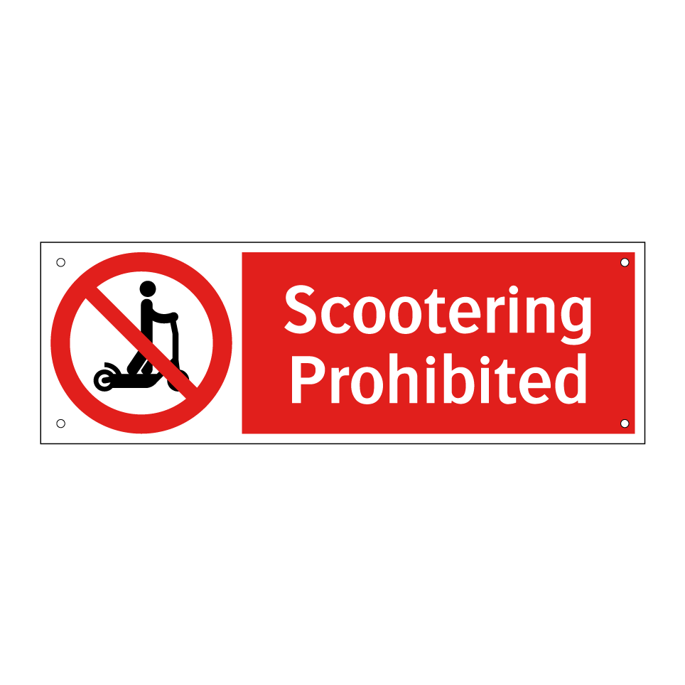 Scootering Prohibited