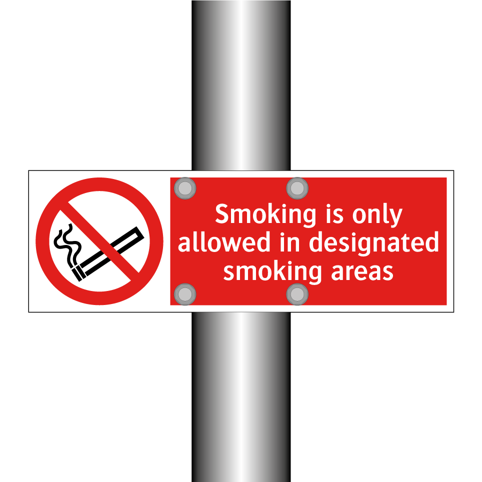 Smoking is only allowed in designated smoking areas