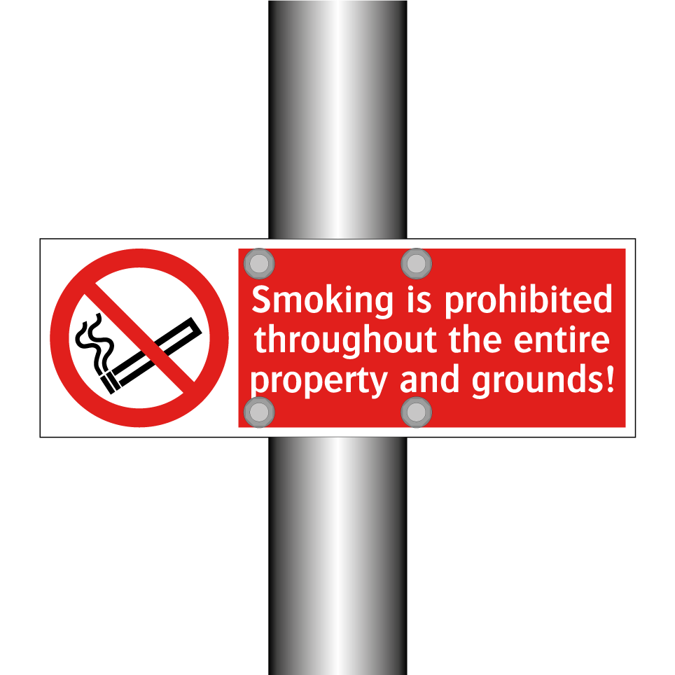 Smoking is prohibited throughout the entire property and grounds!