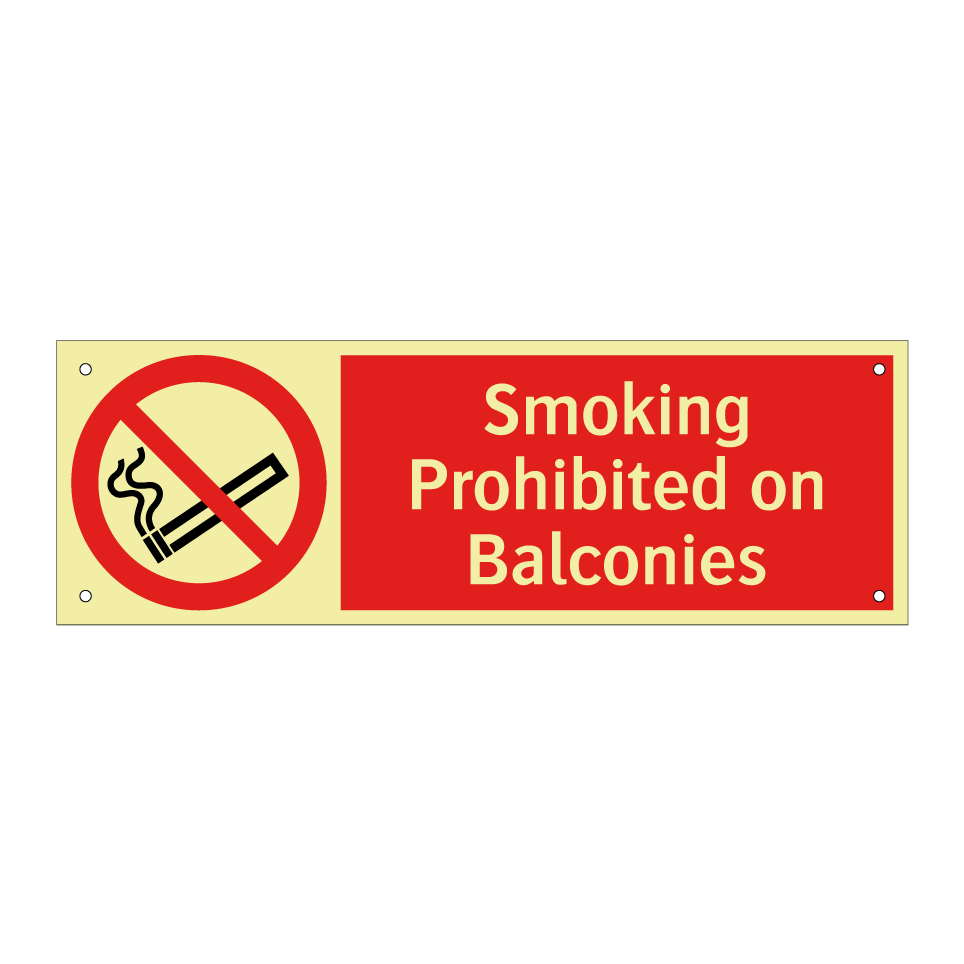Smoking Prohibited on Balconies