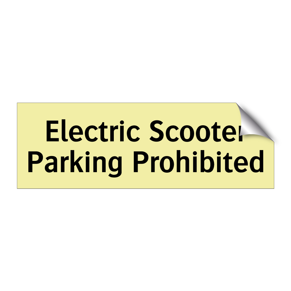 Electric Scooter Parking Prohibited